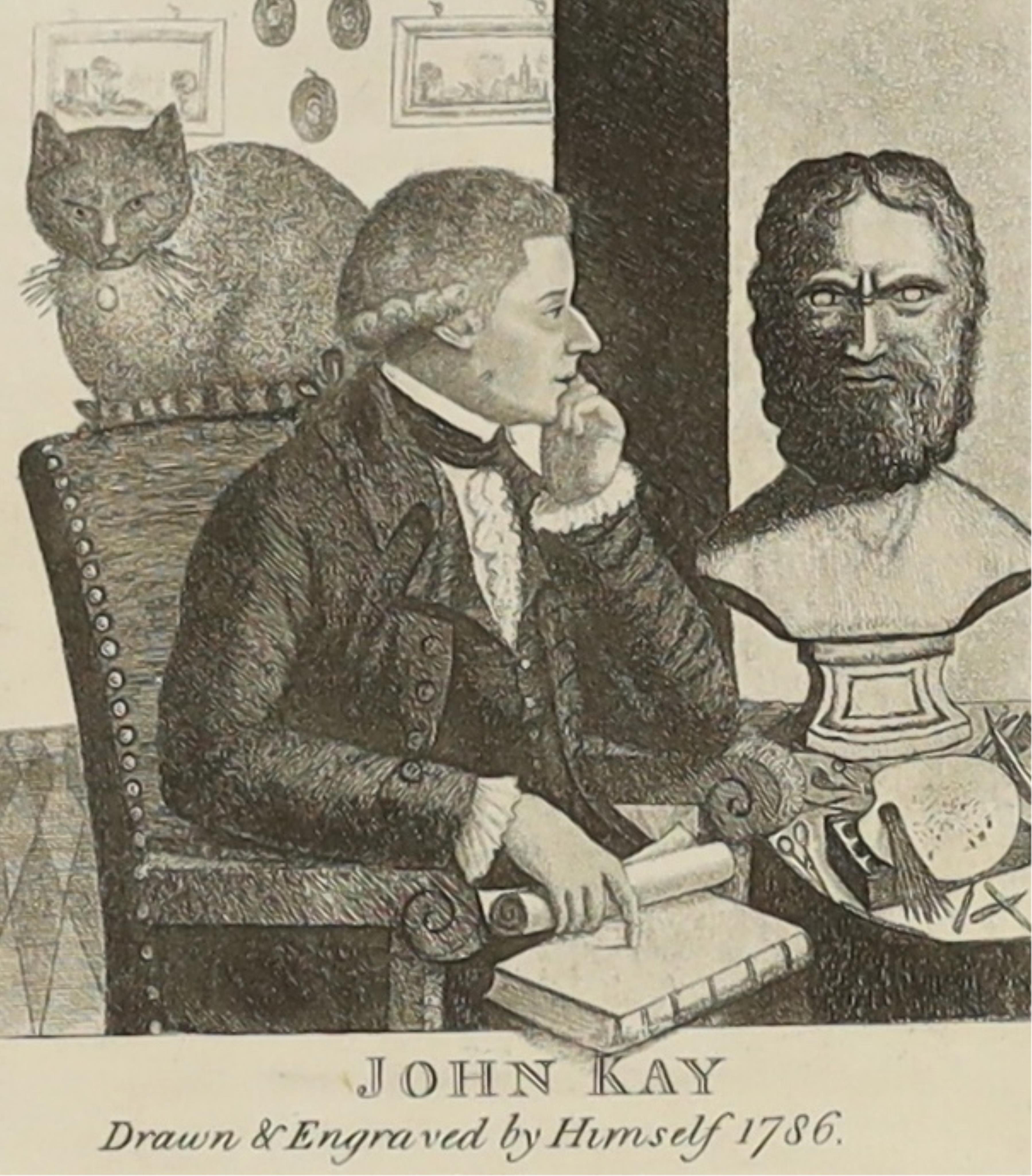 John Kay (British, 1742-1826), A collection of 61 characters, etchings, largest 26 x 20cm See online for a full list of the plates.